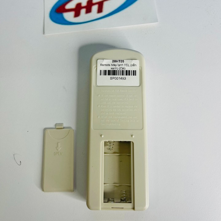 Điều khiển điều hòa, máy lạnh TCL (nền xanh)