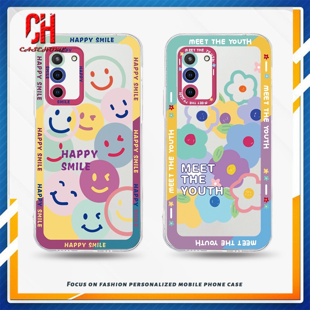 Ốp Điện Thoại TPU Dẻo Trong Suốt Hình Bông Hoa Cho Samsung A52 A32 A12 A03 A51 A03S A10S A50 A20S J7 Prime A02S A20 A50S A10 A30S A52S A30 M12 M01S A125 F12 M10S M40S A515F A207F M02S A025 F02S