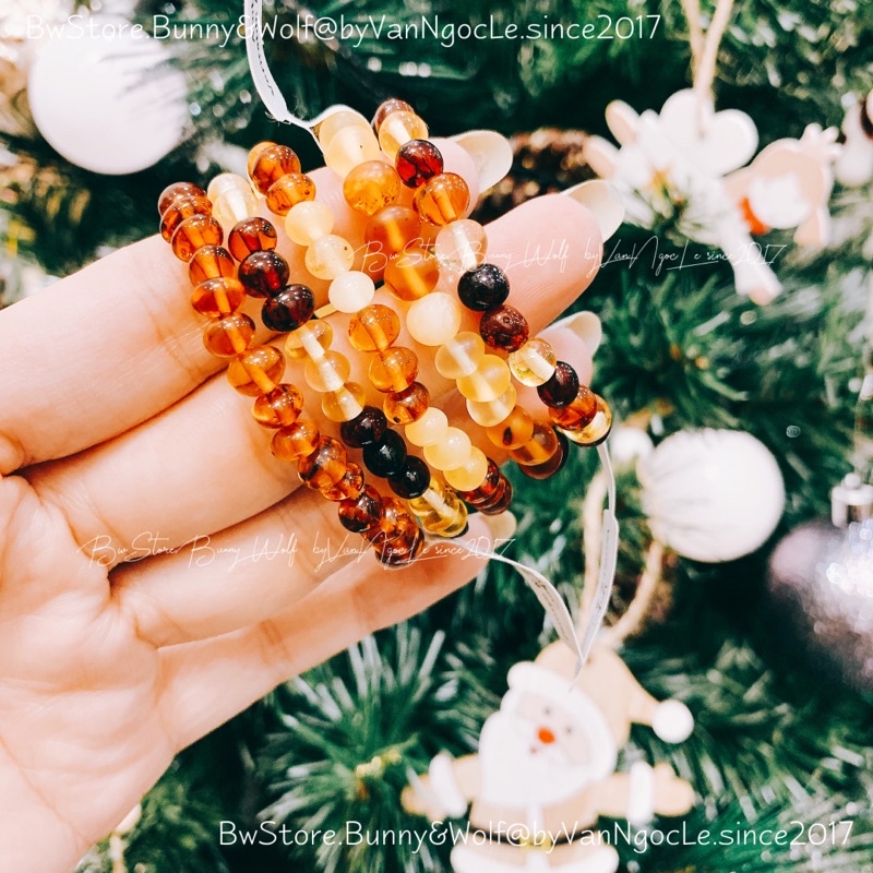 Bộ Phụ Kiện Vòng Hổ Phách Amber Nga cho bé [ BW Store ]