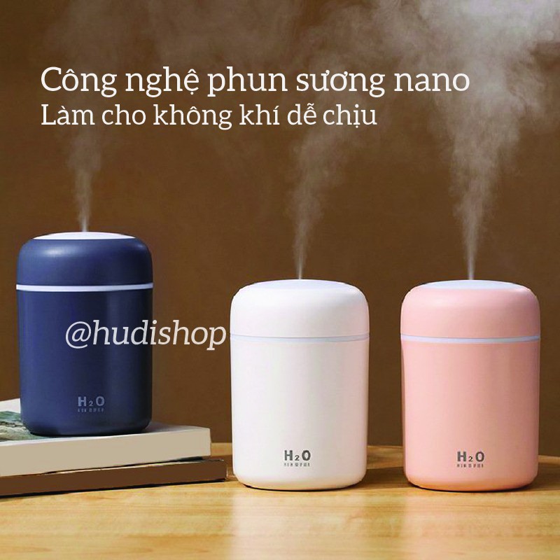 Máy Phun Sương Tạo Ẩm Đèn Led Đa Sắc Màu 300ml - GD290 HUDIshop