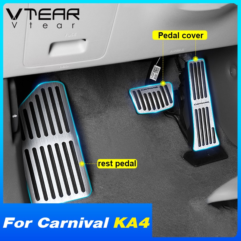 Vỏ Bọc Bàn Đạp Chân Phanh Xe Hơi Trang Trí Nội Thất Chống Bụi Cho Kia Carnival KA4 2024 2023 2022 2021