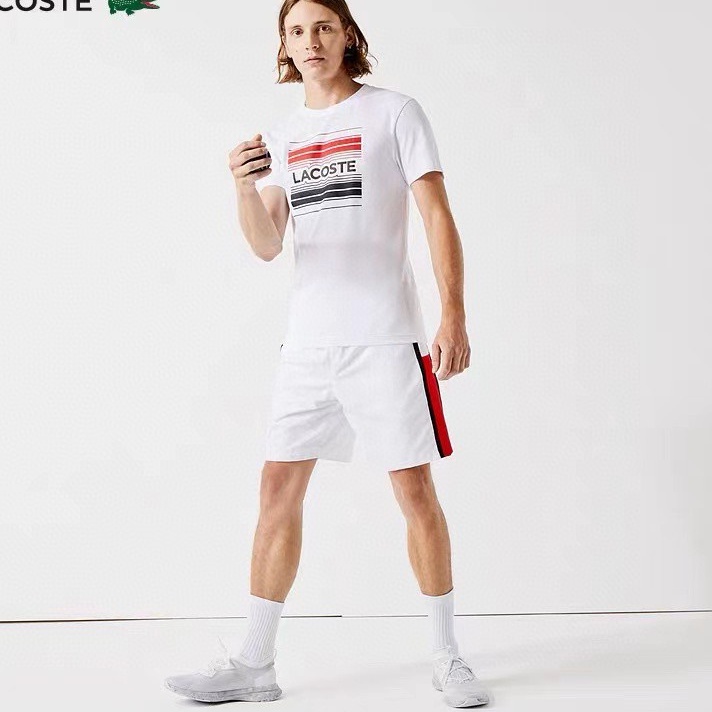 Áo Thun Thể Thao Tay Ngắn Cổ Tròn In LOGO LACOSTE Thời Trang Mùa Hè 2020 Cho Nam