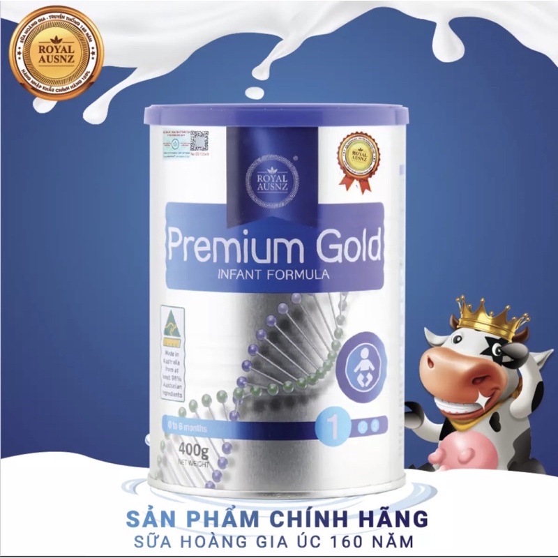 Sữa Hoàng Gia Royal Ausnz Premium Gold 1 - 400g