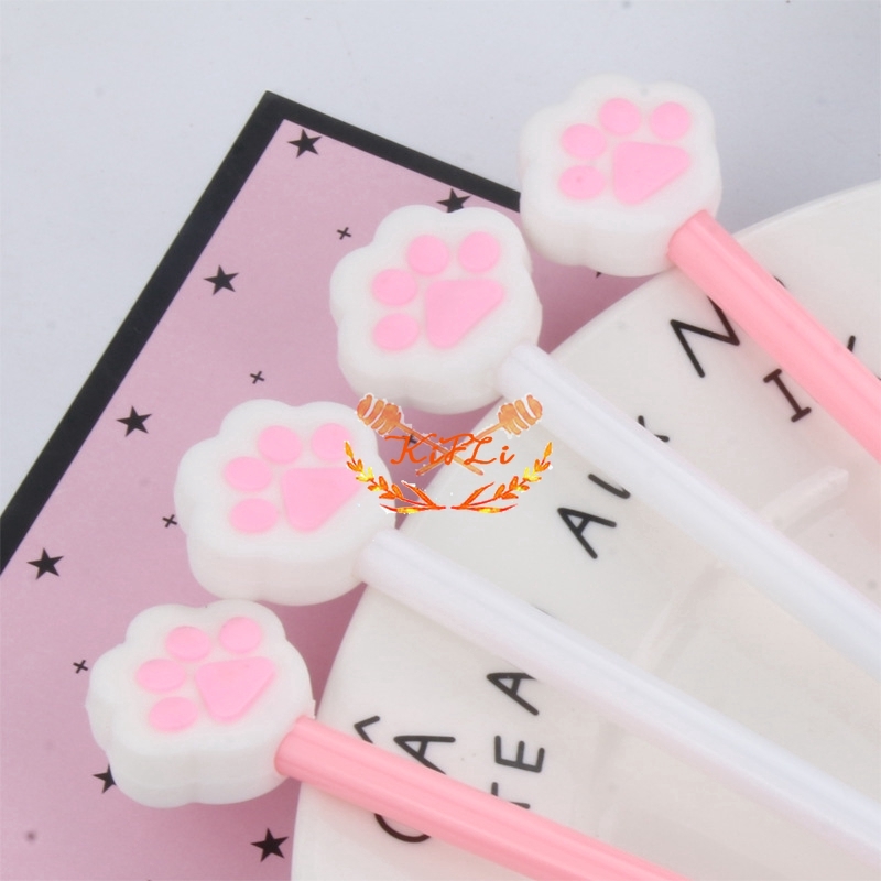Viết mực gel hình chân mèo mềm phong cách Hàn Quốc dễ thương cho nữ