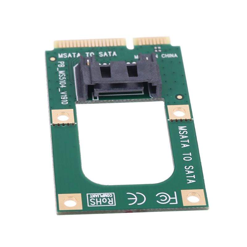 Bộ chuyển đổi thẻ SATA mini từ MSATA TO 7 Pin SATA cho 2.5 " và 3.5" HDD SSD với dây cáp SATA