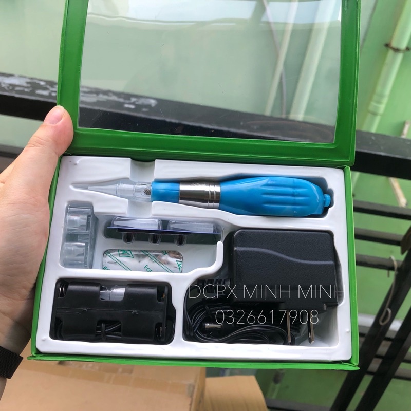 Máy Thần Thánh Việt Nam Không Tích Điện Có Chỉnh Kim_ Dụng Cụ Phun Xăm Minh Minh