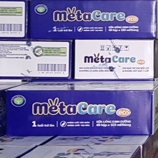 Thùng sữa nước pha sẵn Nutricare Metacare ECO - phát triển não bộ chiều cao tiêu hoá (110ml x 48 hộp)