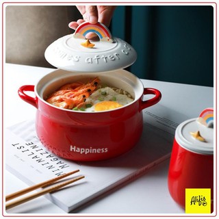 Tô ăn mỳ cầu vồng đỏ 850ml