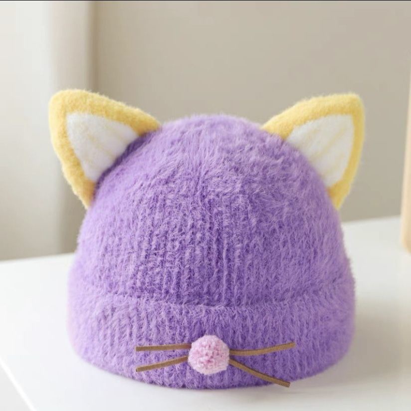 Mũ Trùm Đầu Giữ Ấm Tai Siêu Dễ Thương Thời Trang Thu Đông Cho Bé Trai Và Gái
