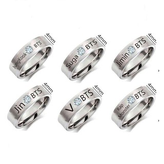 Nhẫn Bạc khắc tên các thành viên BTS