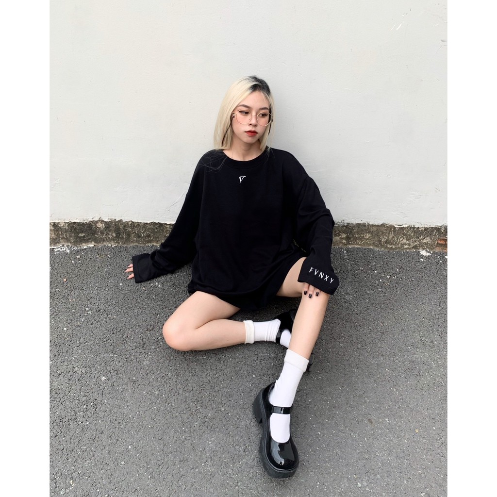 ÁO THUN TAY DÀI UNISEX FVNXY - FORM SUÔNG RỘNG THOẢI MÁI | BigBuy360 - bigbuy360.vn