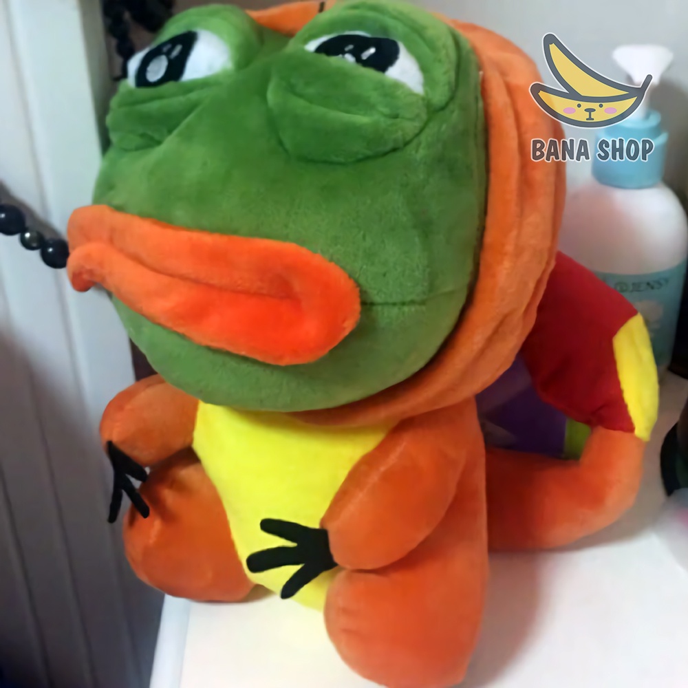 Gấu bông ếch xanh sad frog Pepe cosplay rùa khủng long pikachu Squirtle Charmander siêu bựa dành cho vozer