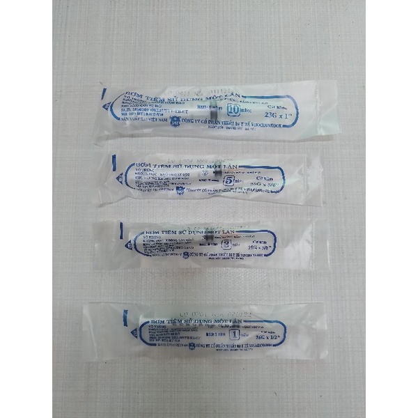 Combo 10 ống tiêm  bạn chú thích giúp