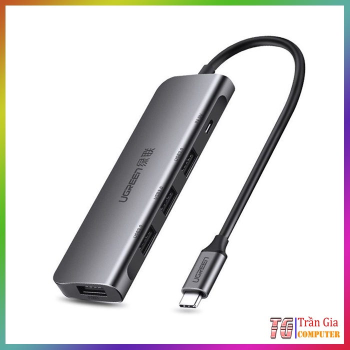 Bộ chia cổng USB Type-C sang 4 cổng USB 3.0 Ugreen 50979