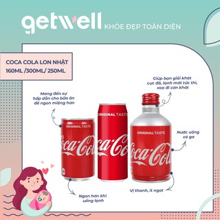 COCA COLA LON NHẬT | COCA COLA NẮP VẶN 160ML /300ML/ 250ML
