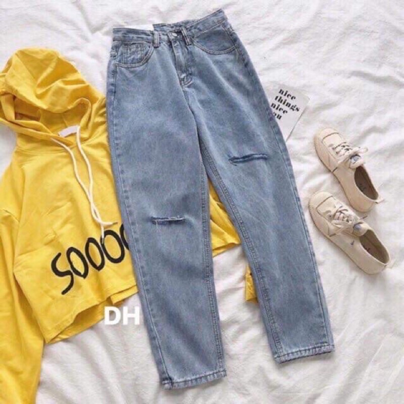 QUẦN BAGGY BÒ UNISEX CÁC MÃ RÁCH💥SIÊU HOT,SIÊU RẺ💥