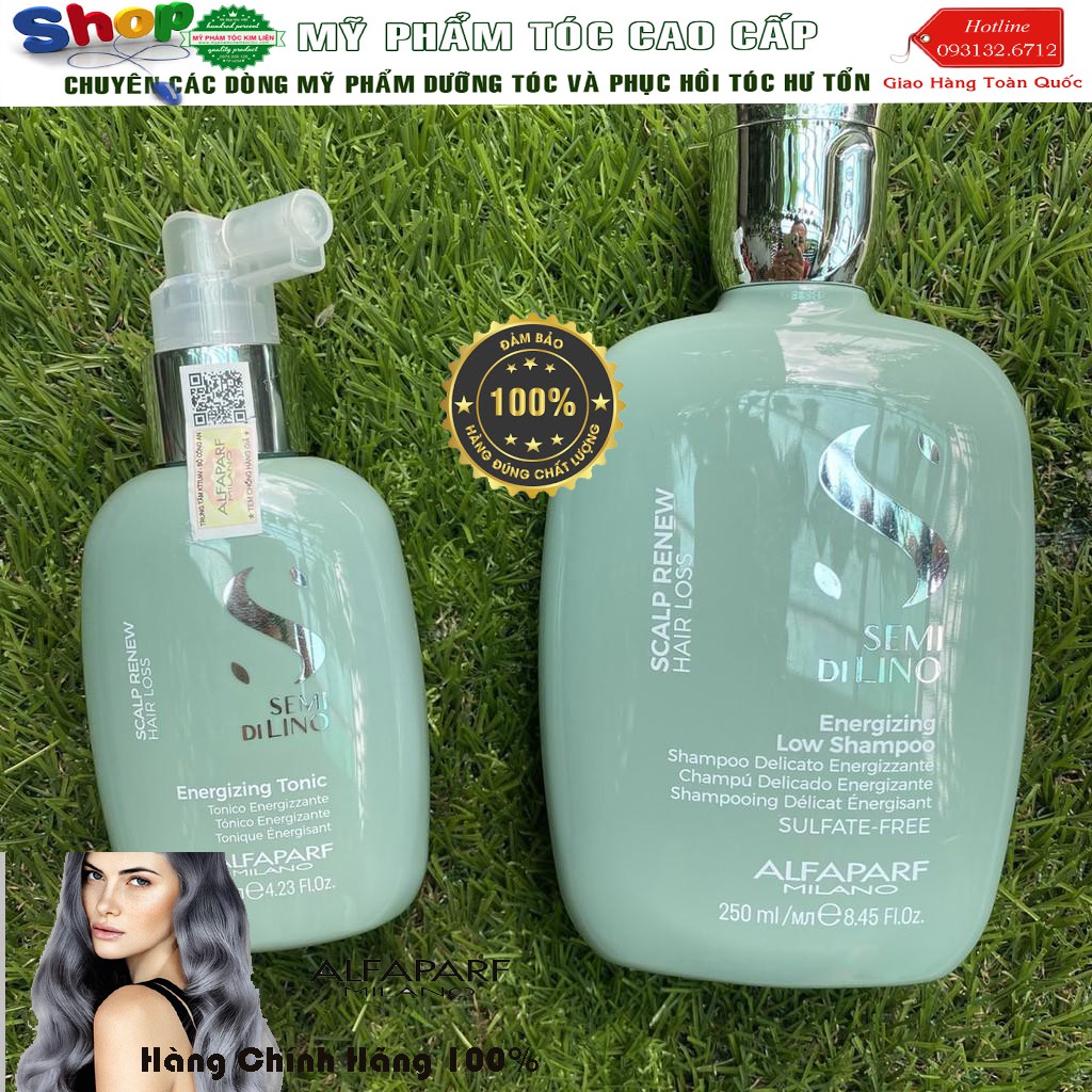 [Alfaparf-chính hãng]Dầu gội chống rụng tóc Alfaparf Milano Semi Di Lino Scalp Care Energizing Shampoo 250ml (new 2019 )