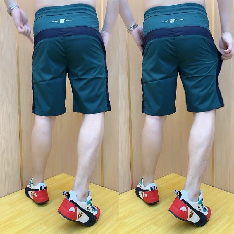 Quần Thun Short Thêu Logo-Co giãn 4 chiều