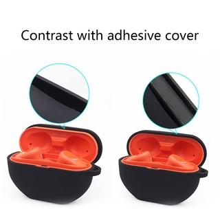 NIKI Flip-open Cover Protective Case Soft Silicone Dustproof Shell for WF-SP800N