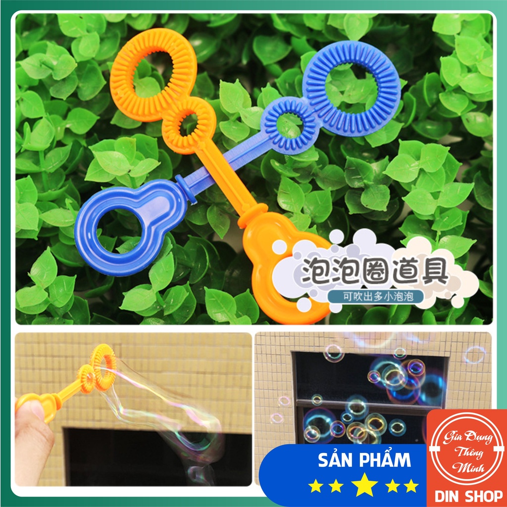 Que thổi bong bóng xà phòng mini 💝DIN SHOP💝 Cây thổi bong bóng cho bé