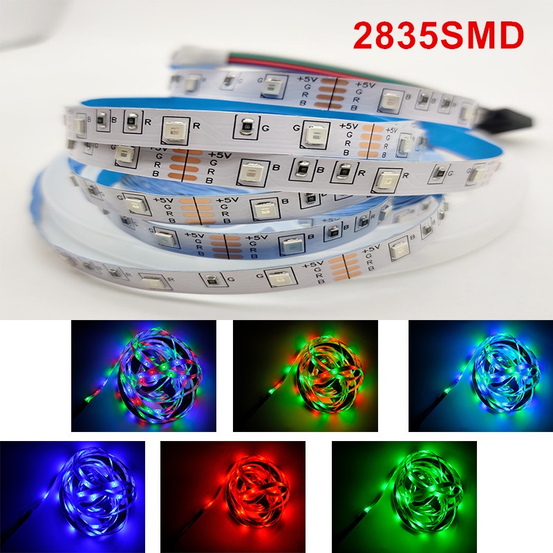 Dây Đèn LED USB 5V 5m RGB 5050 24 Phím Linh Hoạt 2835SMD Trang Trí Phòng Khách / Phòng Ngủ