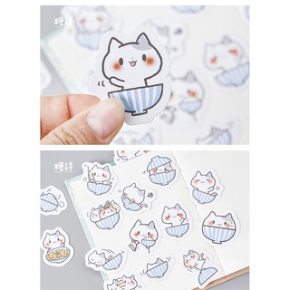 Bộ 45 nhãn dán Sticker Mèo