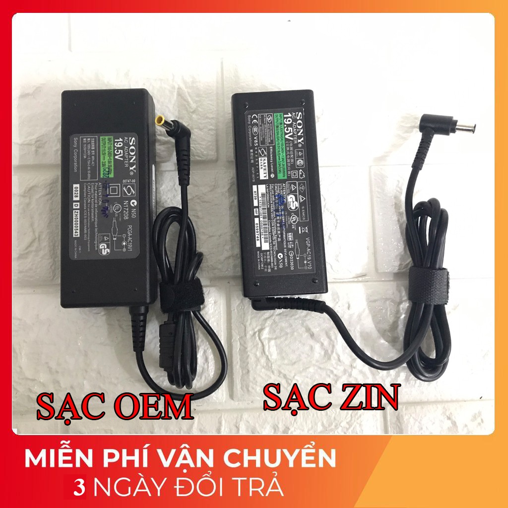 Sạc Laptop Sony 19.5V - 3.9A ( Apdapter Sony 19.5V - 3.9A ) kèm dây nguồn