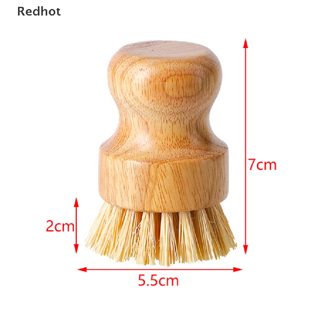 &lt; Redhot &gt; Bàn Chải Chà Rửa Bát Đĩa / Chảo / Nồi Chảo Sisal Tự Nhiên Đang Bán Chạy Cho Nhà Bếp
