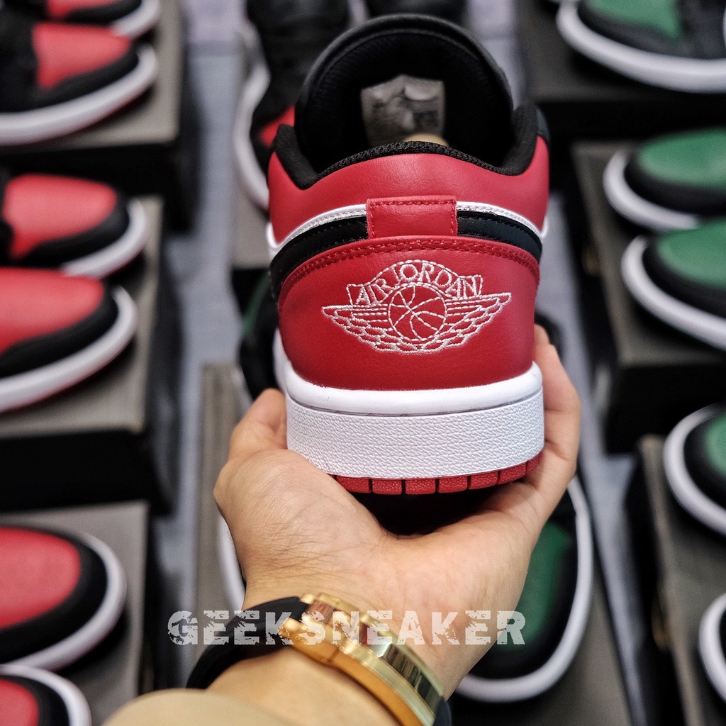 [GeekSneaker] GiàyThể thao -  Cổ Thấp Jordan 1 Low Bred Toe