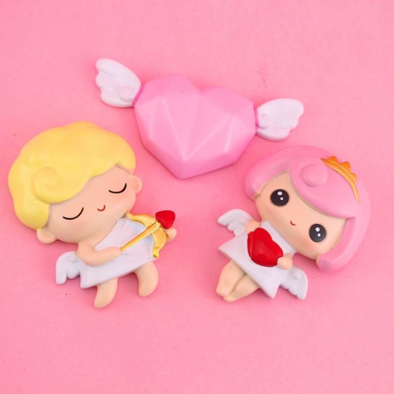 đồ trang trí bánh [FREESHIP❤️] tượng cặp đôi thiên thần tình yêu
