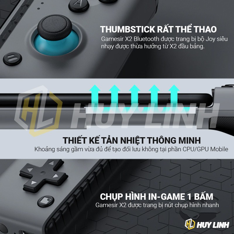 [Mã 55ELSALE1 giảm 7% đơn 300K] Tay cầm chơi game Gamesir X2 Bluetooth - Hỗ trợ đa nền tảng Android/IOS đạt MFI