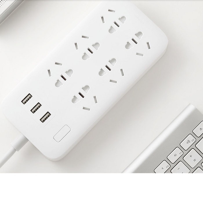 Ổ Cắm Điện Xiaomi Mi Power Strip 6 Cổng 3 USB