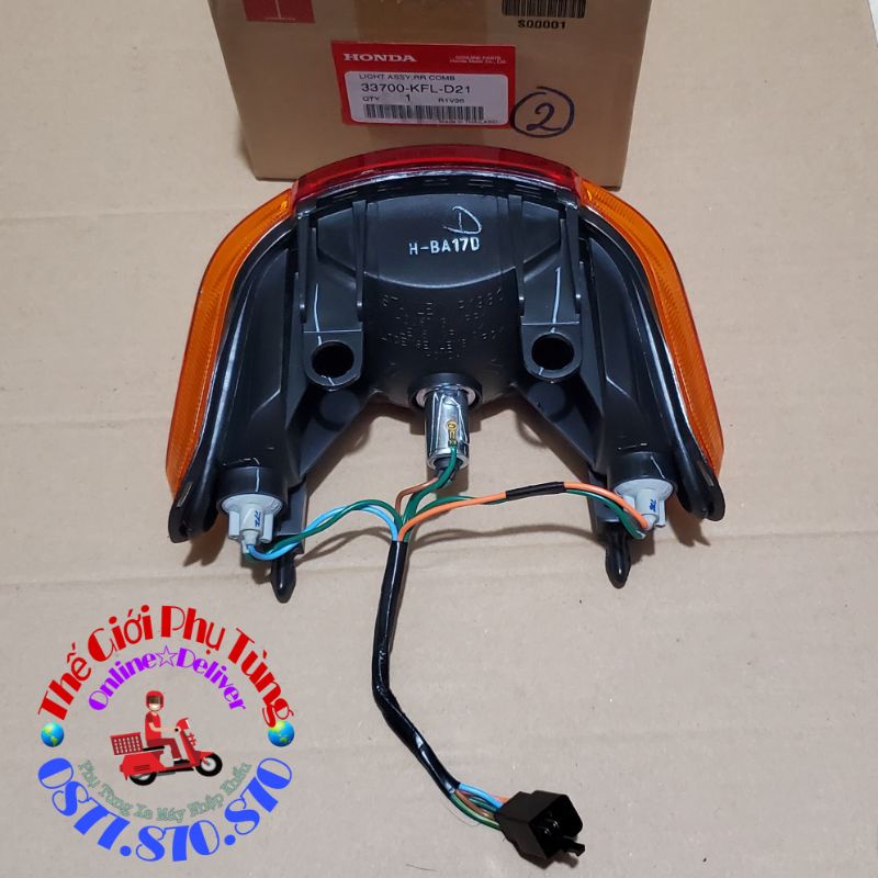 Bộ đèn sau (đèn hậu) Wave Thái 110 được nhập khẩu trực tiếp từ Thái Lan - 33700-KFL-D21