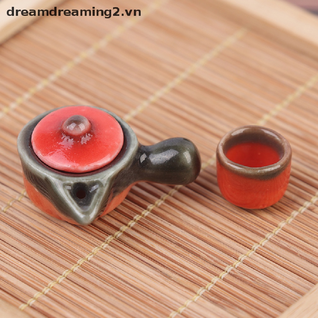 Bộ 2 Tách Uống Trà mini Bằng Sứ Dành Cho Búp Bê