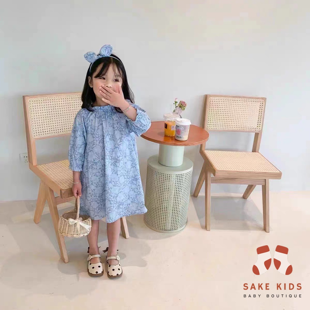 Giày búp bê bé gái-Giày sandal quai dán đế cao su chống trượt phối nơ sạu chấm bi cho bé từ 1-5 tuổi M11