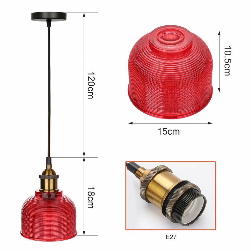 GOGOUP Đèn Treo Trần Nhà Bằng Kính Phong Cách Vintage Độc Đáo