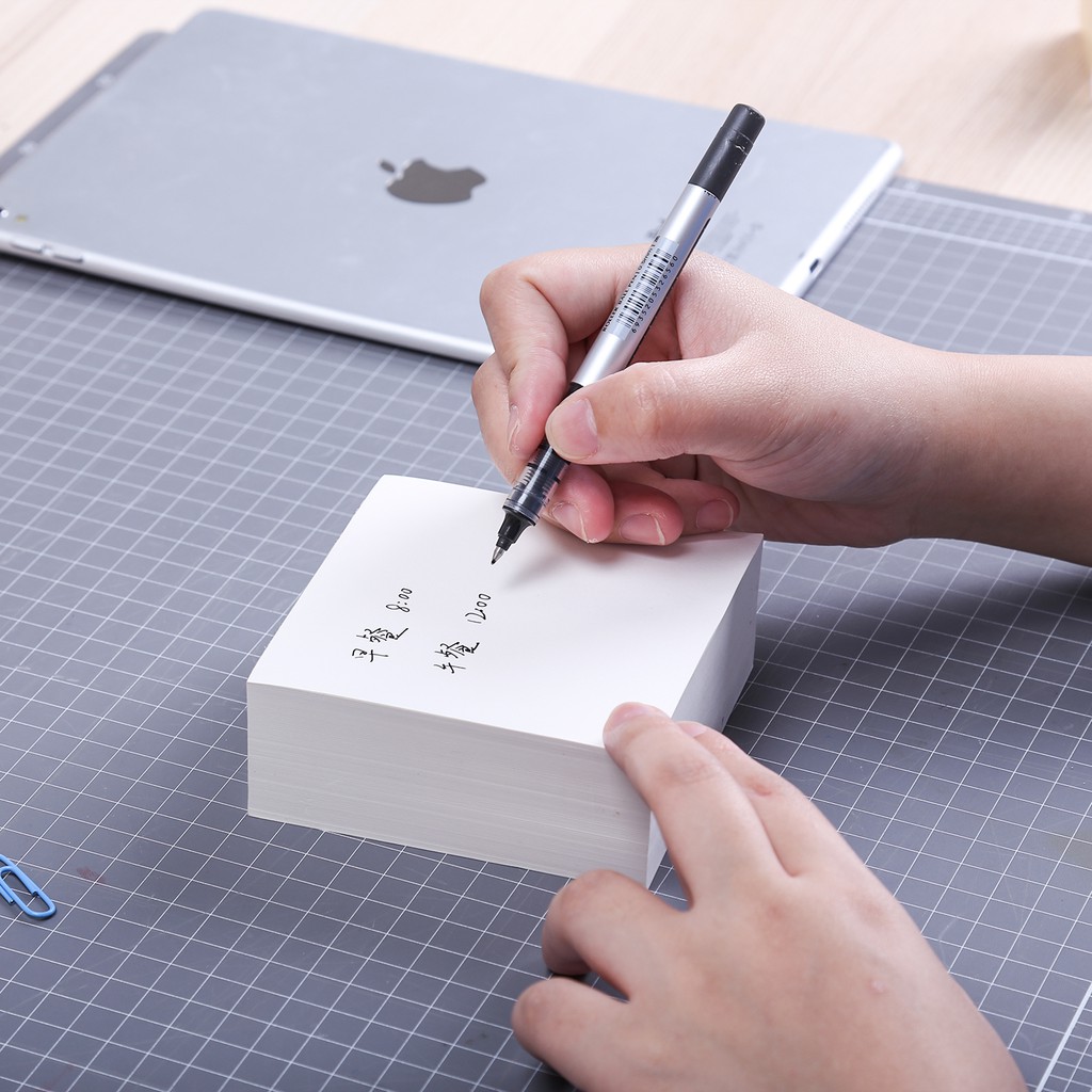 [LIFEMC02BPABAU -10% đơn 250K] Giấy nhắn Deli 98x98mm - 400 tờ - màu trắng/nâu - 1 tệp - 21708/21709