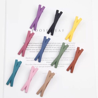 Combo 10 kẹp tóc X nhiều màu Pastel