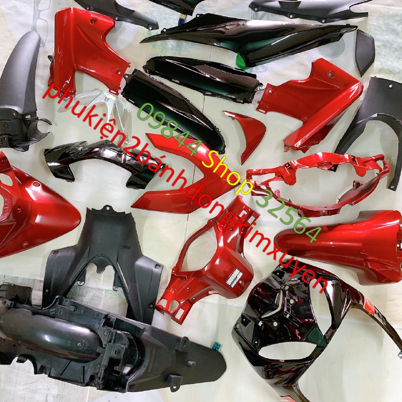 Fuil Dàn áo xe WAVE RSX 2010 MÀU ĐỎ ,nhựa nguyên sinh ABS LOẠI ĐẸP,lắp KHÍT cho xe RS110,S110-RSX 2011