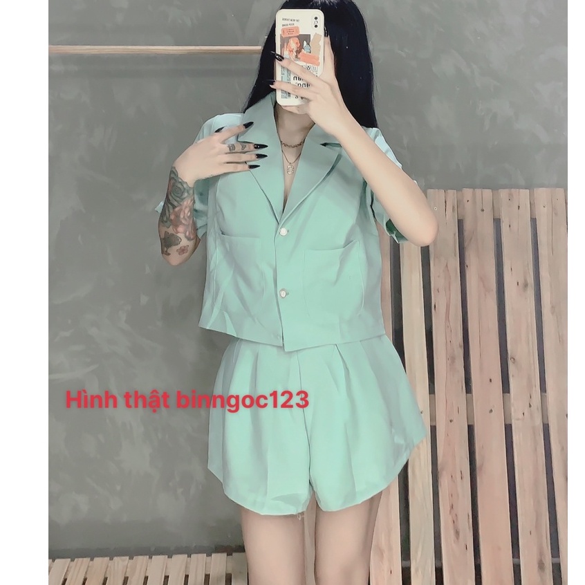 Set Áo Vest Siêu Đẹp-Áo Blazer 2 lớp hàn quốc | BigBuy360 - bigbuy360.vn