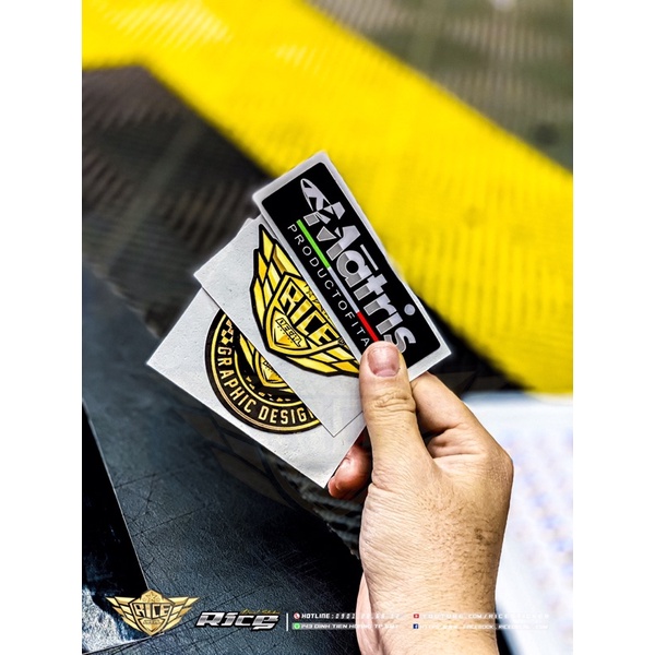 Tem dán logo Matris