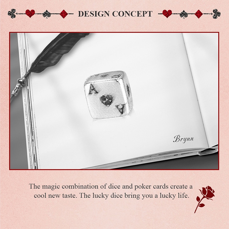 Hạt trang sức BAMOER SCC1440 làm từ bạc 925 hình viên xí ngầu khu rừng ma thuật độc đáo