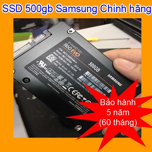 ổ cứng SSD 500gb samsung 860 Evo new 100% nguyên seal chưa bóc đảm bảo mới 100% bảo hành 60 tháng