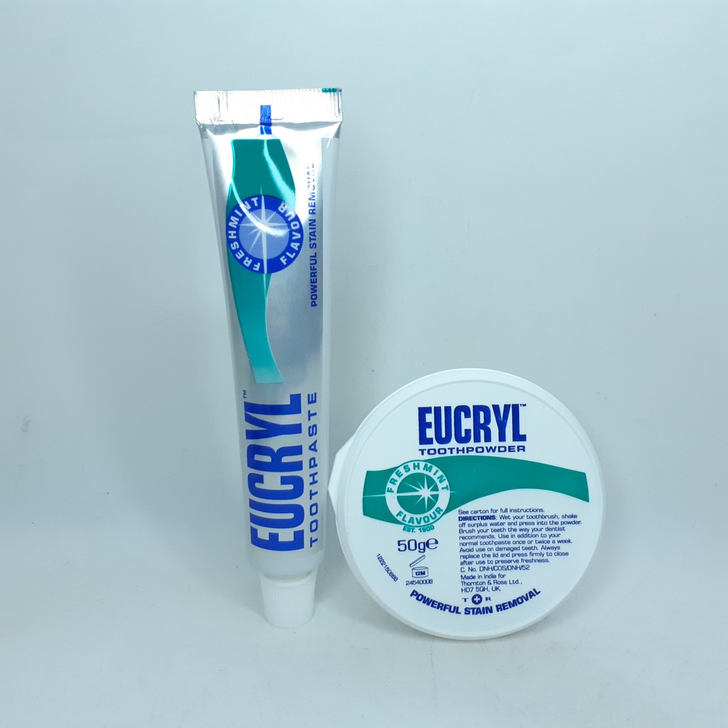 Kem đánh răng/ Bột trắng răng Eucryl Toothpaste