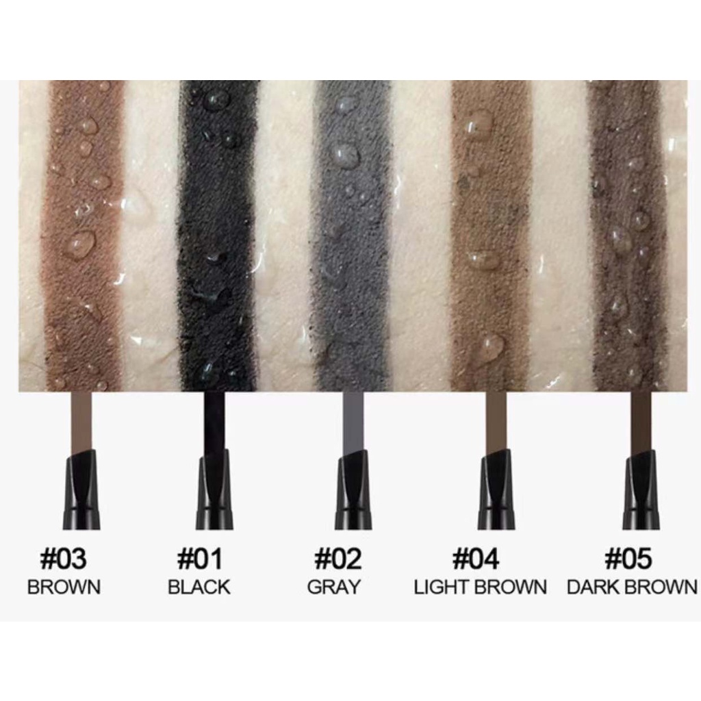 Chì kẻ mày hai đầu chống bám mồ hôi và nước không lem thiết kế đầu xoay tự động đa năng