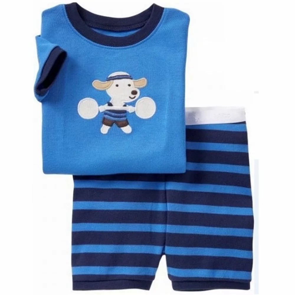 Set áo thun tay ngắn &amp; quần short pajamas cho bé trai