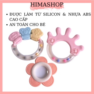 Xúc Xắc Lục Lạc Gặm Nướu Silicon Cho Bé HIMASHOP H013 Hàng Cao Cấp Tiệt Trùng Được