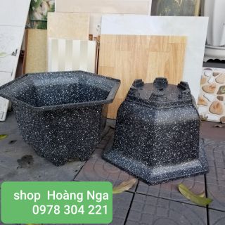 Chậu lục giác giả đá (LG-390)