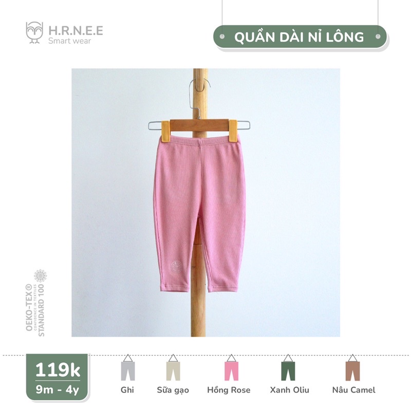 Quần rời nỉ lông hrnee