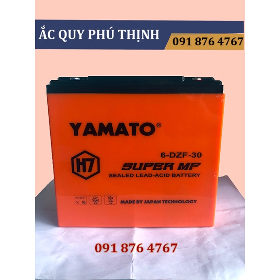 Ắc quy Xe Đạp Điện Yamato H7 12V-30AH 6-DZF-30